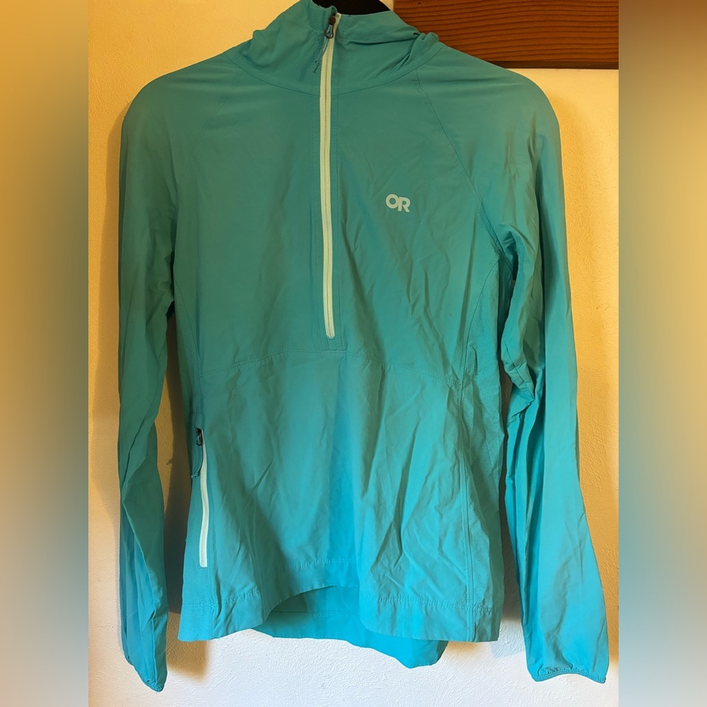 Outdoor Research Teal Half-Zip Pullover